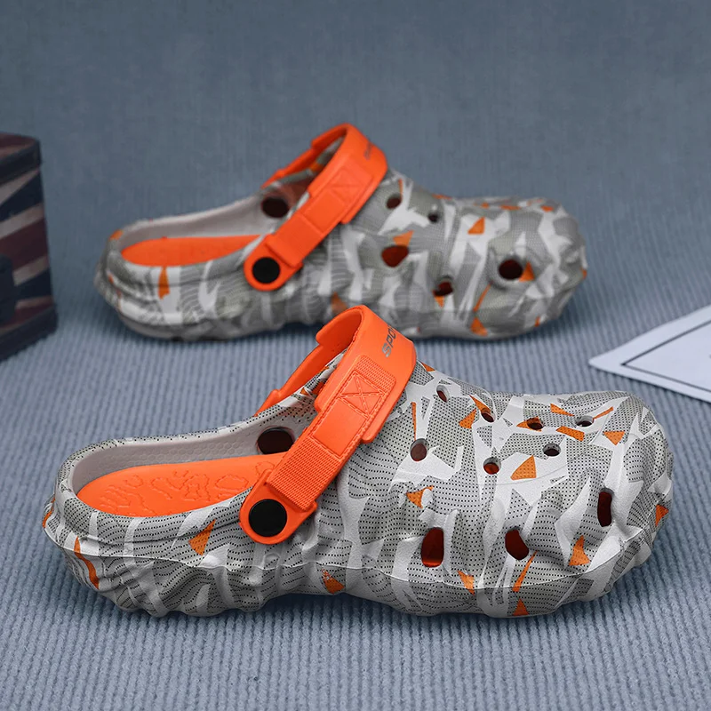 Men's Camouflage Casual Sandals - Outdoor & Beach Clogs