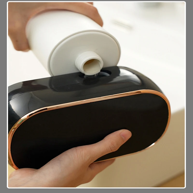 New Automatic Foam Soap Dispensers For Bathroom Smart Washing Hand Machine With USB Charging Two Colors with ABS Material 3