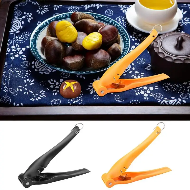 Portable Stainless Steel + ABS Chestnut Opener Kitchen Accessory Chestnut Cracker Opener Chestnut Nut Sheller With safety lock