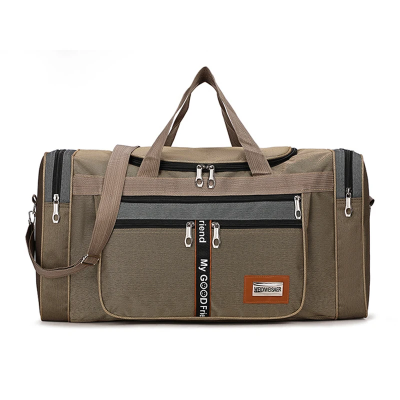 Large Capacity Foldable Portable Travel Bag For Male Female Students Short Distance Luggage Water Proof Black Grey Khaki Package