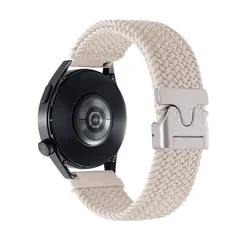 Elastic Nylon Strap with Parachute Buckle Bracelet, 20 - 22mm Adjustable Band - 1PCS 20mm (Starlight)