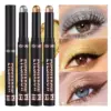 8PCS Neutral and Brown Metallic Eyeshadow Stick Pencil Crayon Set - Long-Lasting, Pro Waterproof, Satin Finish,16 Vibrant Colors 6