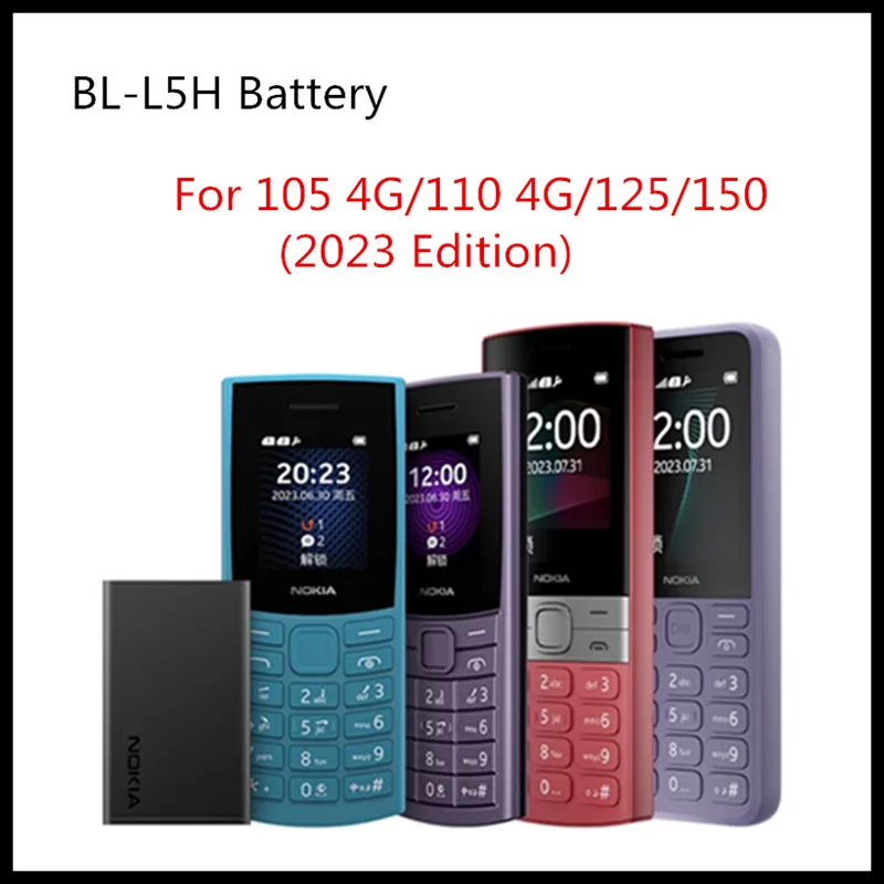 1450mAh BL-L5H Battery For Nokia 105 4G 110 4G125 150 (2023