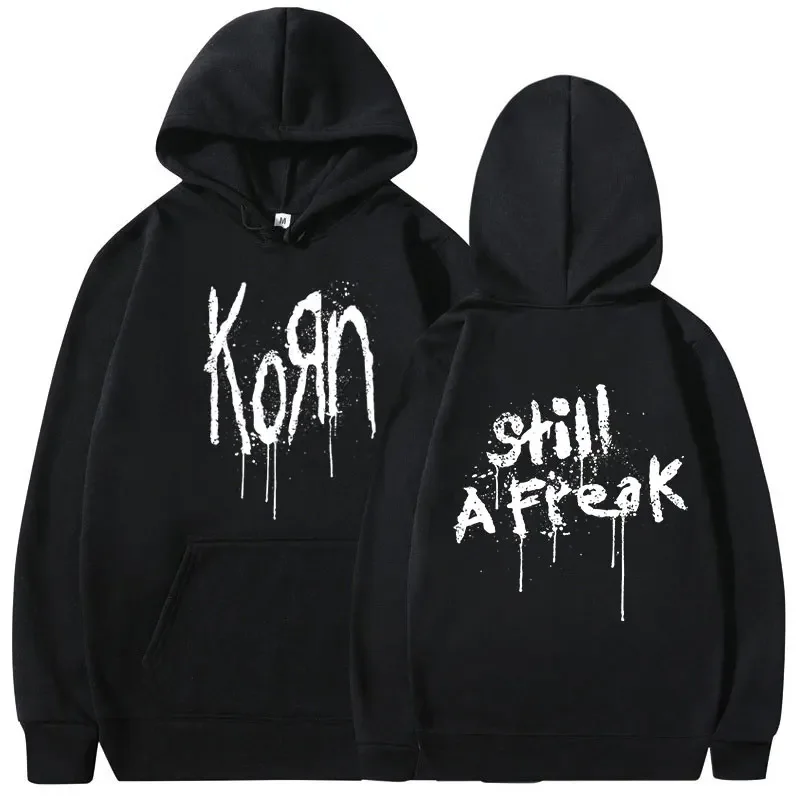 Description Picture 3 of itemKorn Music Concert Rock Band WORLD TOUR Hoodie Men's Vintage Metal Gothic Oversized Sweatshirt Punk Hip Hop Hoodies Streetwear