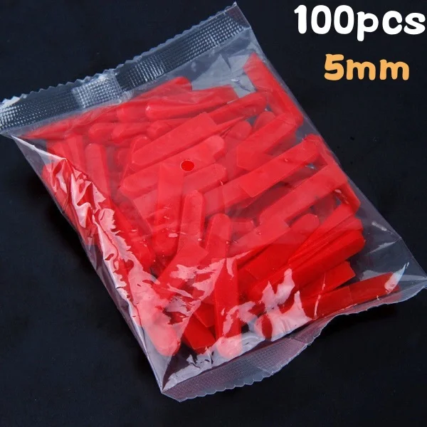 100 sztuk wielokrotnego użytku 5/6/10mm plastikowa płytka klinowa podkładka dystansowa klipsy poziomujące lokalizator podłogi układanie płytek ceramicznych regulacja konstrukcji do