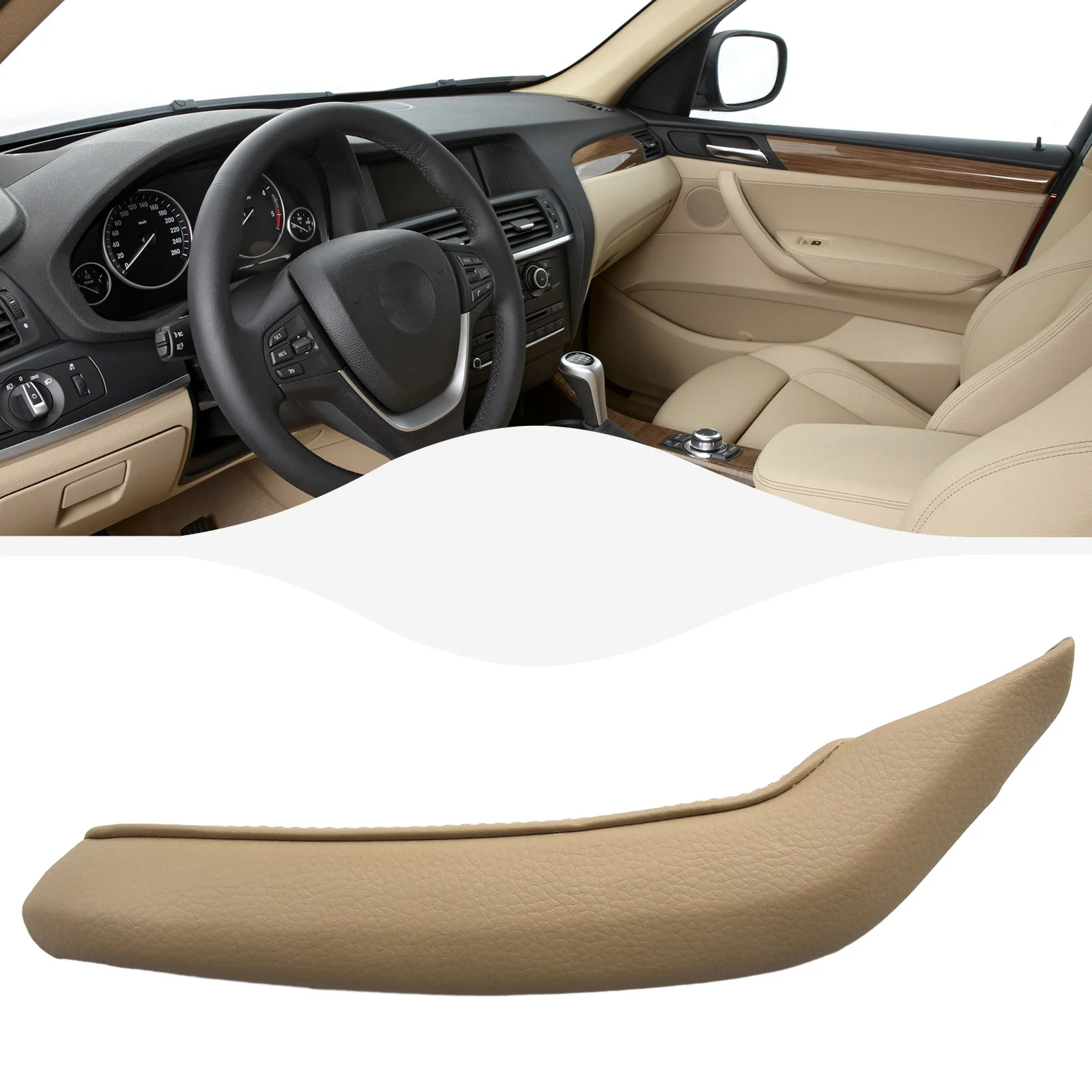 

Накладка на правую внутреннюю и внешнюю дверную ручку для BMW X3 F25 2010-2017, сменные автомобильные аксессуары для BMW X4 F26 2010-2017