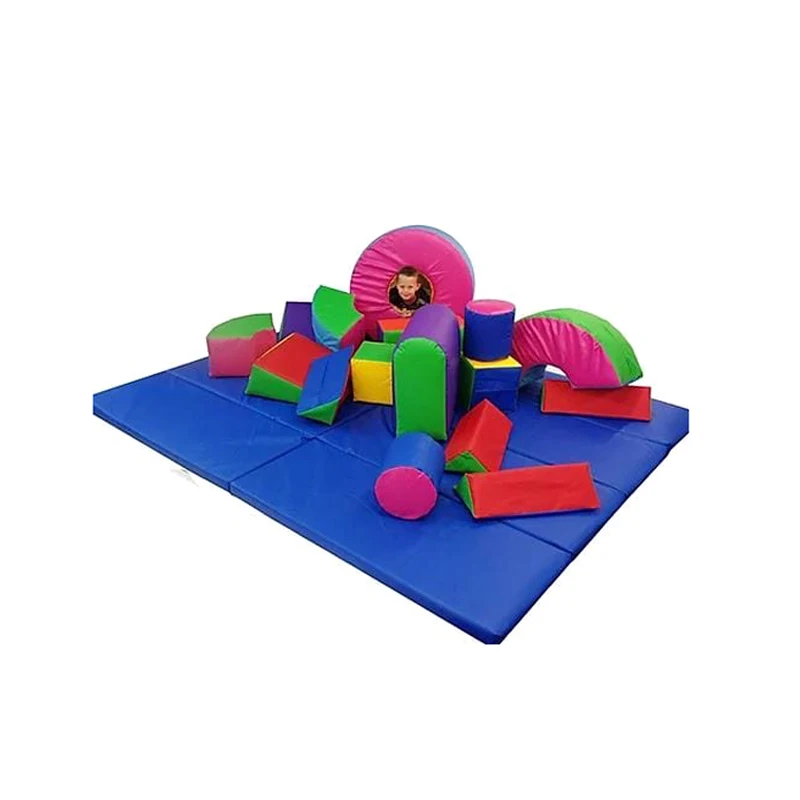 

YLWCNN Soft Zone Big Building Block,PU Sponge Cube Kid Soft Play Set With Floors,Phthalate-Free Preschool Toddler Learning Toys