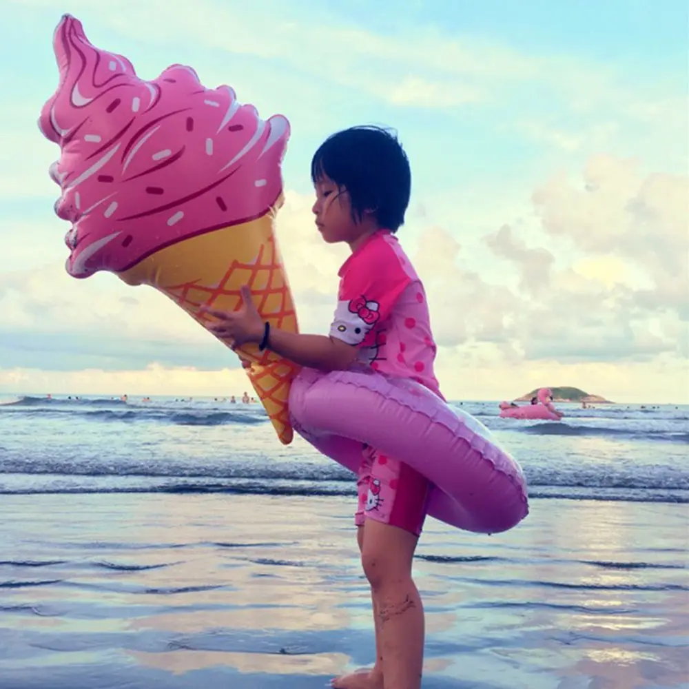 Cute Inflatable Ice Cream Swim Ring Lounger Pool Party Swimming Pool Floats for Adults Summer Outdoor Creative Pool Floats 3