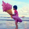 Cute Inflatable Ice Cream Swim Ring Lounger Pool Party Swimming Pool Floats for Adults Summer Outdoor Creative Pool Floats 3