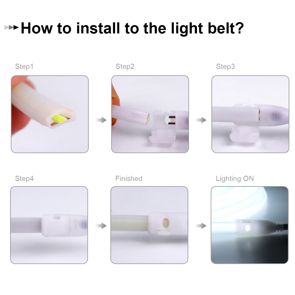 Versatile COB LED Strip with Dual Voltage and Multiple Plug Options
