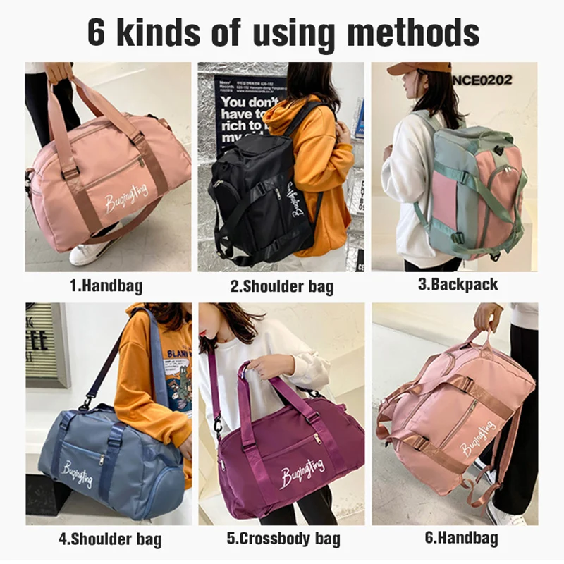 Sac À Dos De Sport Avec Rangement De Chaussures Pour Femme,fitness, Voyage,  Imperméable, Sec Et Humide, Rose, - Gym Sacs - AliExpress