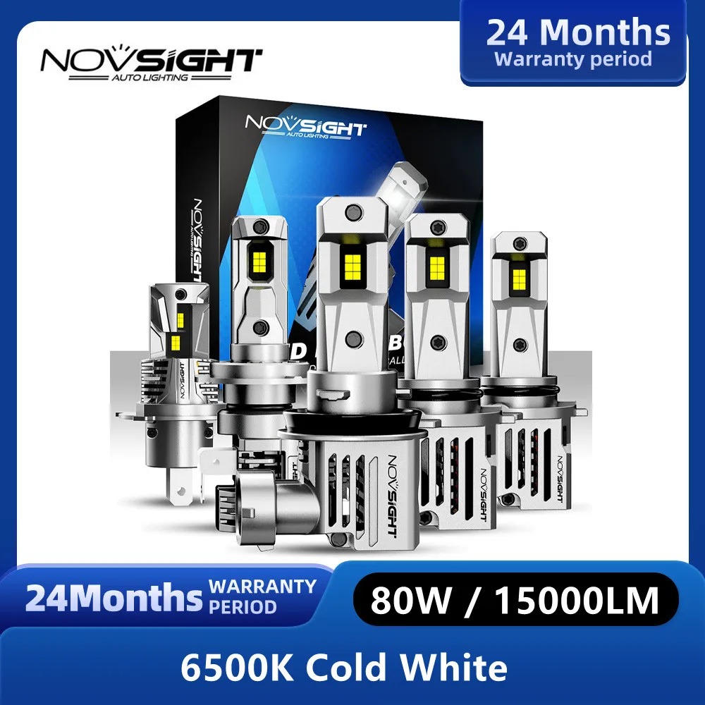

Лампы головного света Novsight N66 H7, для автомобиля, H4, H4, H11, 9005, HB3, 9006, HB4, 6500K, лм, 80 Вт, 12 В