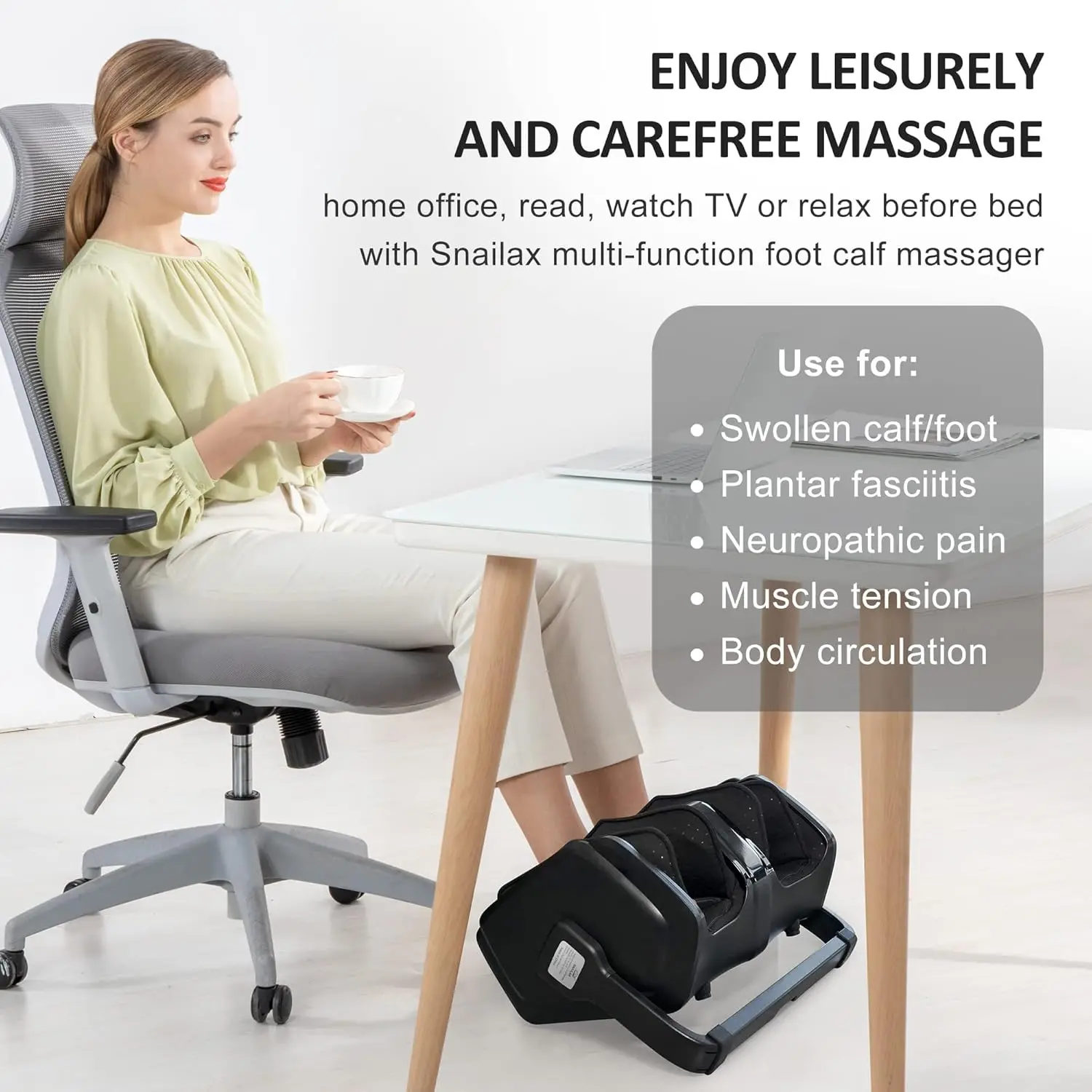 Foot Calf  with Heat, Compression,Kneading, Rolling Vibration, Foot  Machine, Foot Heater, Remote Contro 5