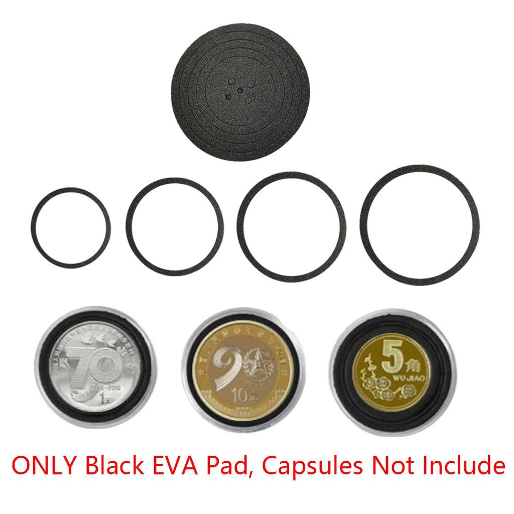 라운드 코인 캡슐용 60Pcs 블랙 EVA 패드 21mm/26mm/31mm/36mm/41mm 링 가스켓(캡슐은 포함되지 않음) -  AliExpress