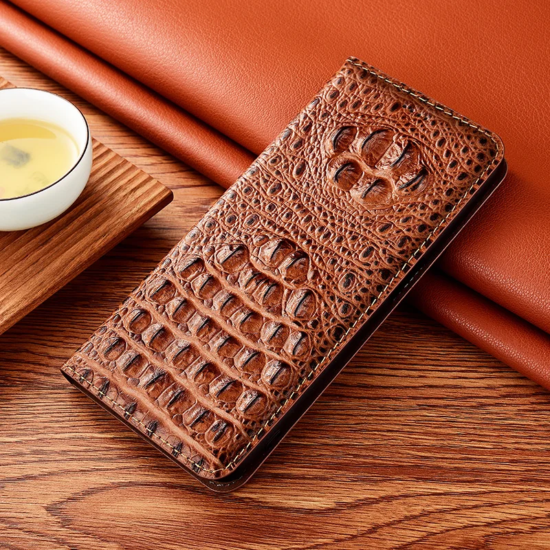 

Crocodile Genuine Leather Case for Samsung Galaxy Note 8 9 10 Plus Note20 Ultra Cowhide Magnetic Cover