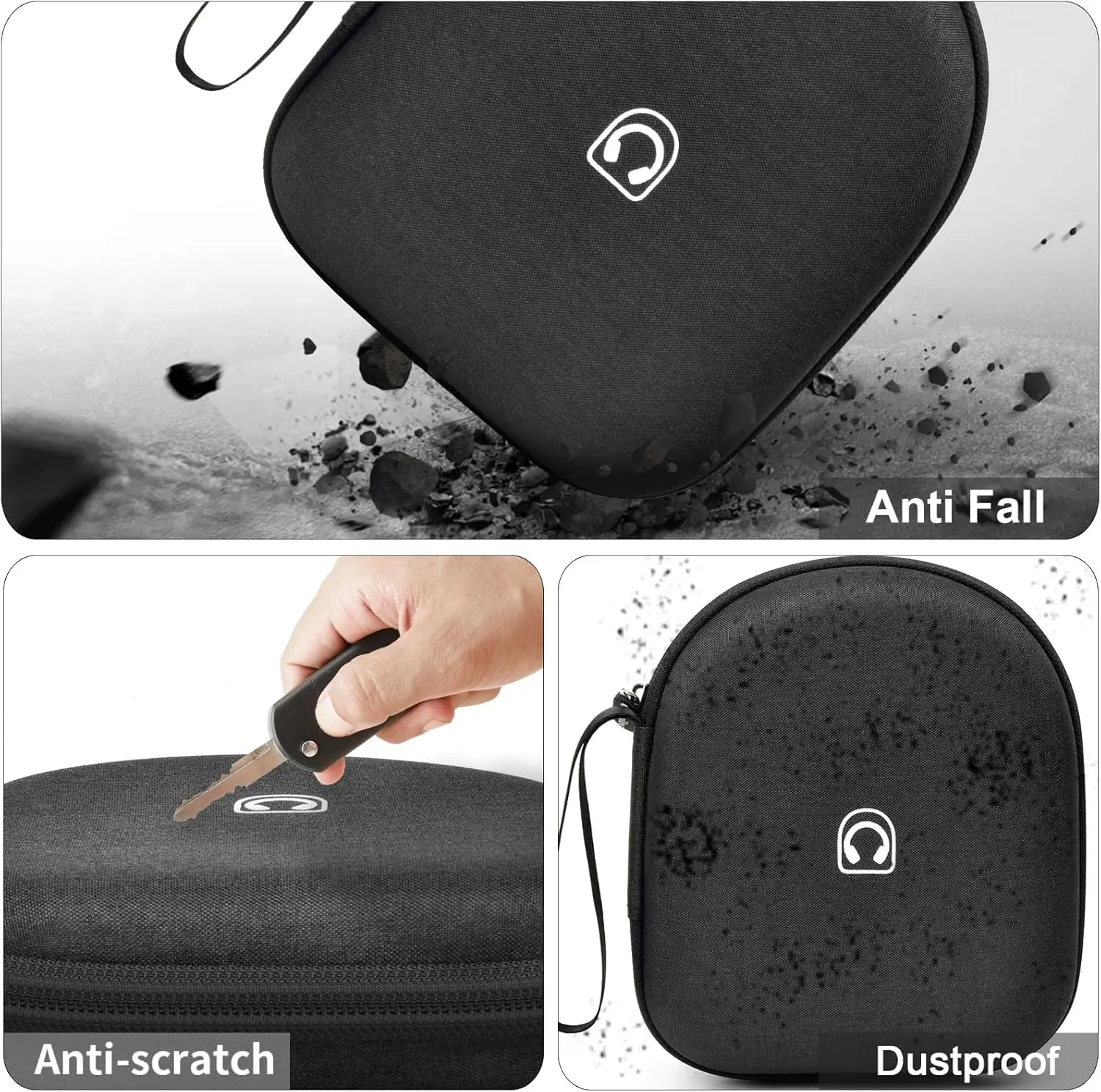 Durable Protective Headphone Case for Wireless Bluetooth On-Ear Headset