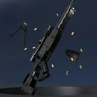 MOC Military War Weapons Accumulator Gun God Building Block Model LR4 Sniper Rifle Boy Bricks Puzzle Learning Education Toys 2
