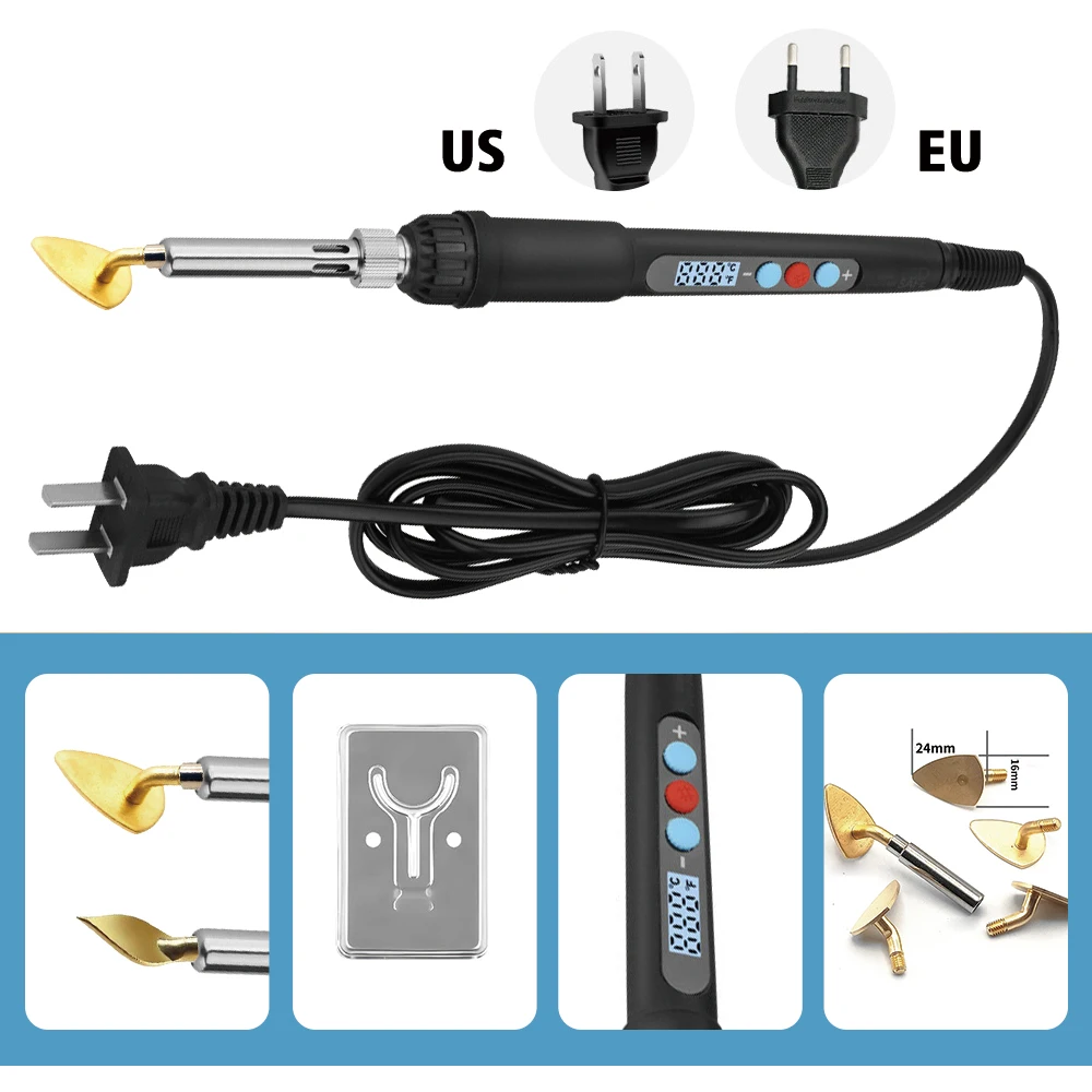 Portable Mini Craft Electric Iron Leather Clothes Shoes Smooth Wrinkle Removal Leather Surface Caft Repair Soldering Iron Tool