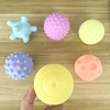 Montessori Toys Baby 0 12 24 36 Months Children's Ball Grip Ball Hair Ring Soft Rubber Playing Toys Rubber Ball Pinch Ring 5