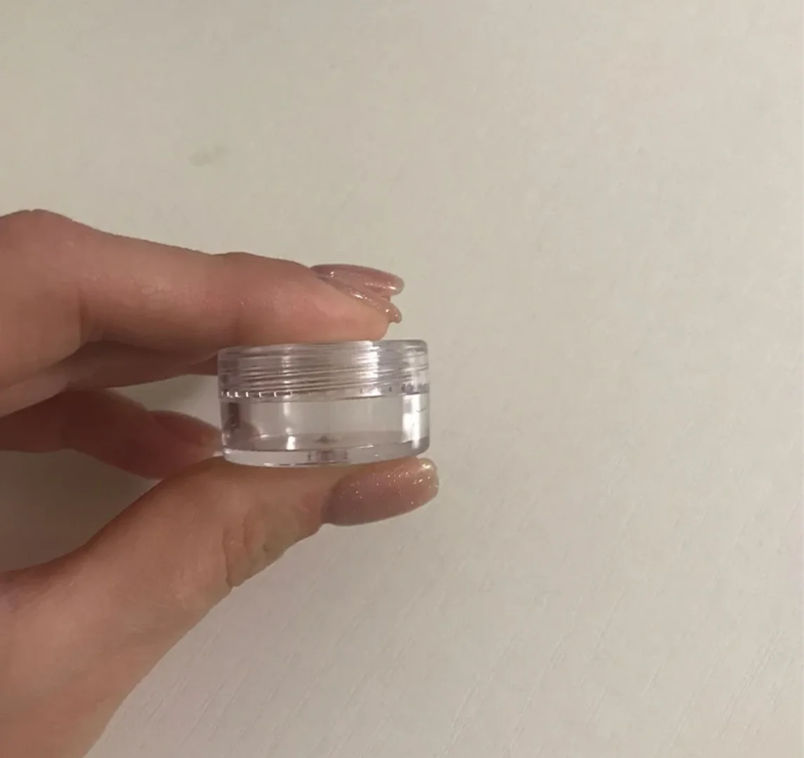 Transparent Sample Containers for Cream Mini Cosmetic 50pcs 5g Clear Jars Balm Nail Art Lip Care Skincare (Small Portable Tins)