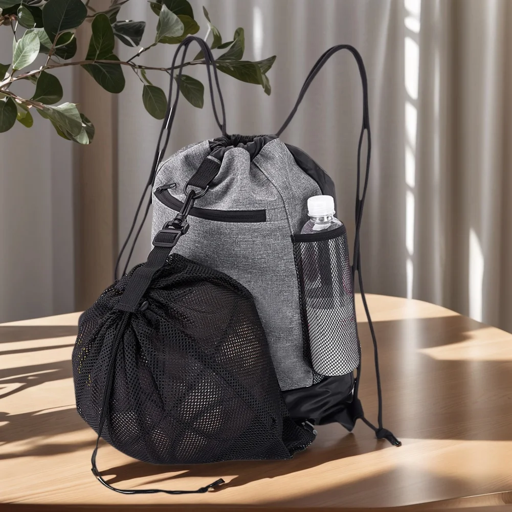 Nylon Drawstring Backpack for Sports and Outdoor Activities