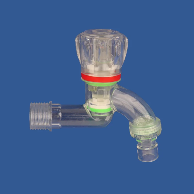 1pc 1/2" 3/4" male thread transparent faucet basin water tap garden irrigation connector washing machine Kitchen water valve bathroom faucet water tap faucet washing machine faucet
