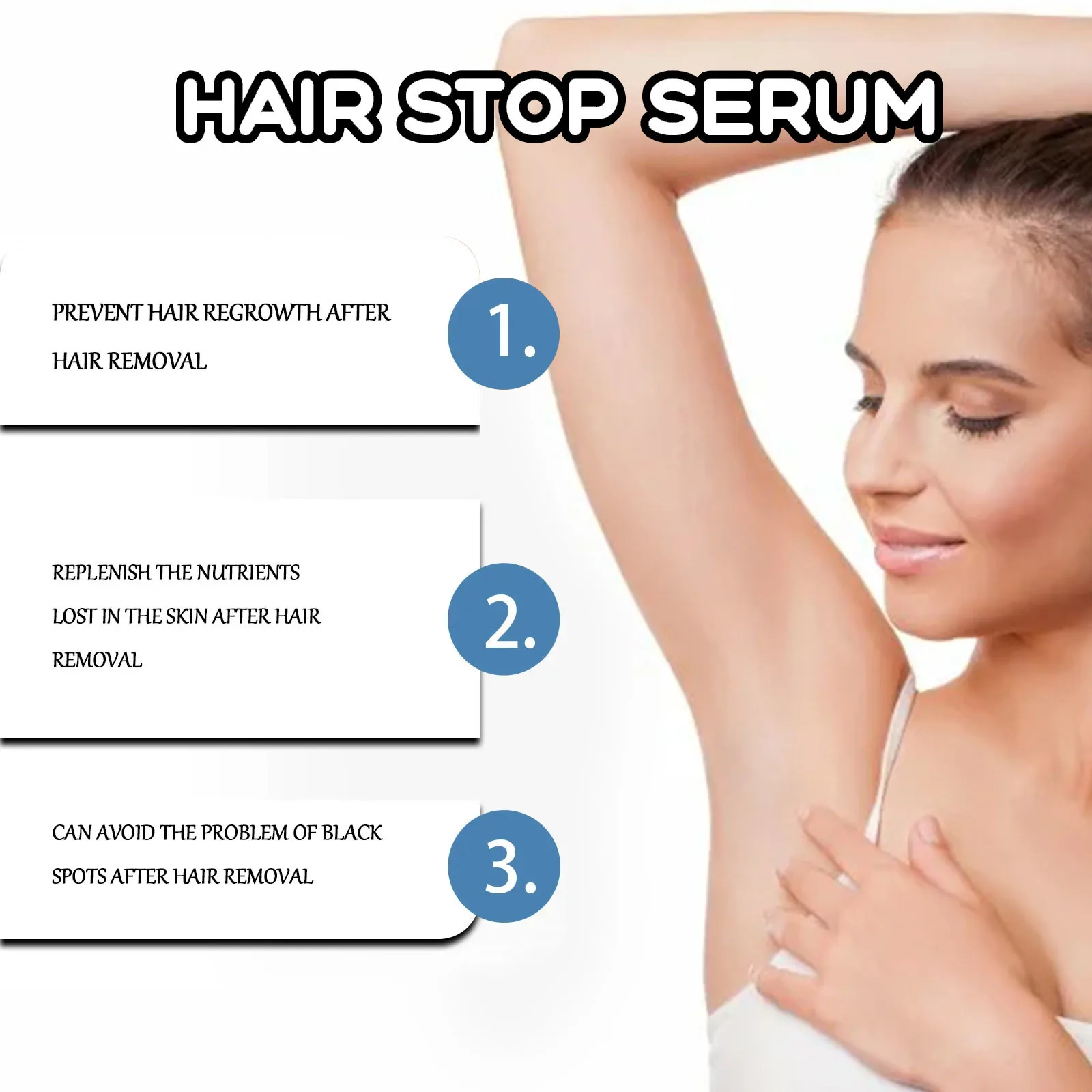 Permanent Hair Inhibition Woman Serum Restrain Armpit Leg Arms Stop Hair Growth Painless Moisturizing Depilatory Body Skin Care 6