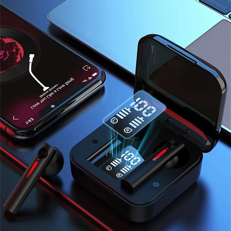 TWS-стереонаушники T13 с ЖК-дисплеем и микрофоном