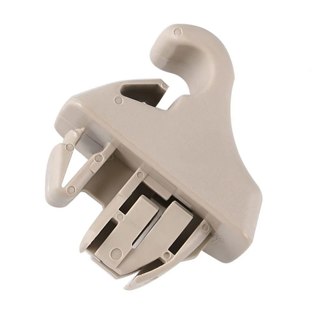 

Car Sun Visor Hook Clip Bracket Beige Sunvisor Holder Fastener Clip For Mitsubishi Pajero 2003-2006 MR779704 Car Accessories