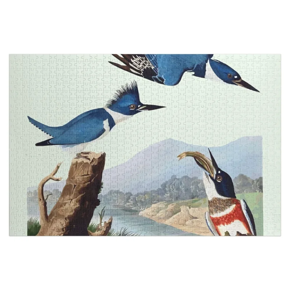 

Belted Kingfisher Jigsaw Puzzle Wooden Compositions For Children Photo Custom Anime Christmas Gifts Puzzle