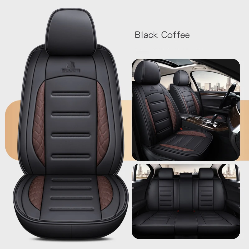 

Car Seat Cover For Ford Focus Fiesta Transit Puma Mondeo Mk Edge4 S Max Ka Kuga Universal Set Leather Auto Interior Accessories