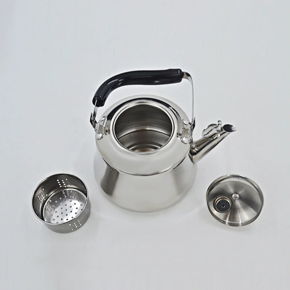 

Tea Pot Heating Whistling Kettle Metal Pot Sounding Kettle Pot Hot Water Pot for Kitchen