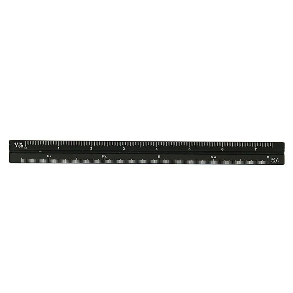 Stainless Steel Ruler Triangle Ruler Drawing Ruler 15cm 30cm Aluminum Triangular Scale Ruler 1:20-1:600 Alloy Metal Scale stainless steel ruler,triangle ruler,drawing ruler