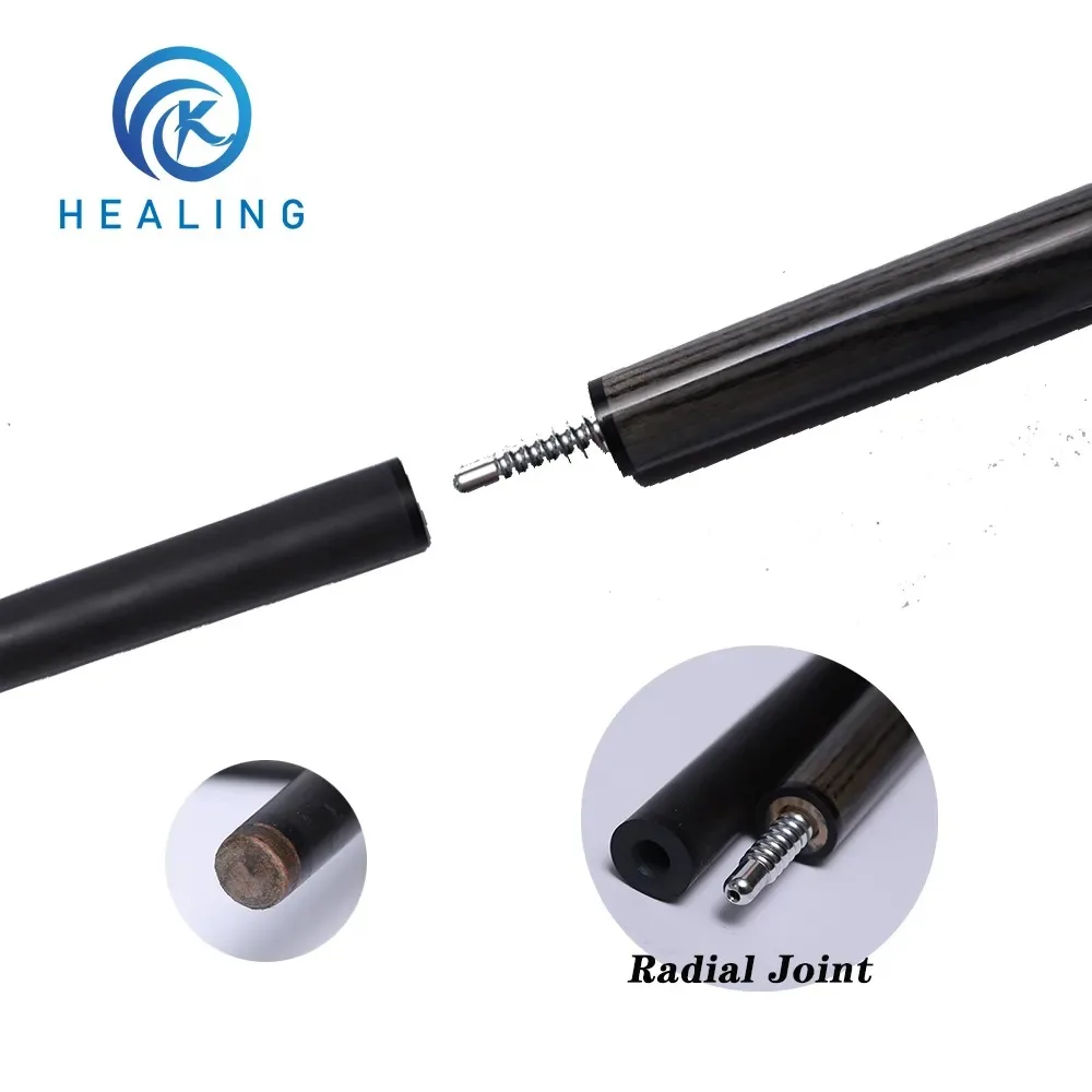 Billiard Carbon Fiber Pool Cue Shaft 1/2 Split Black Pool Shaft