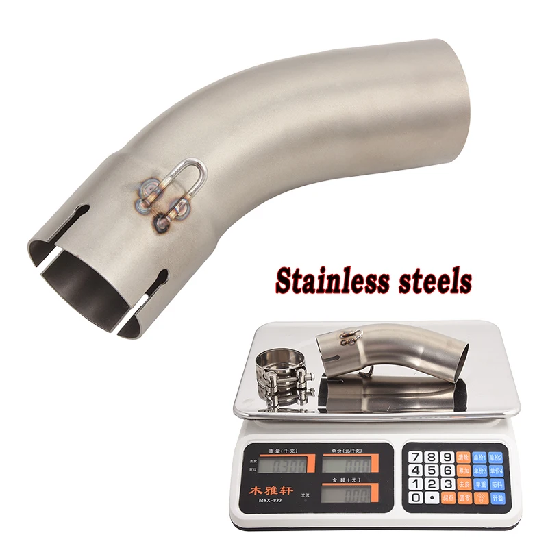 For Kawasaki ZX-4R ZX-4RR 2023 Motorcycle Exhaust Muffler Mid Link Pipe Stainless Steel 51MM Tail Escape Middle Tube Silencer - Image 2