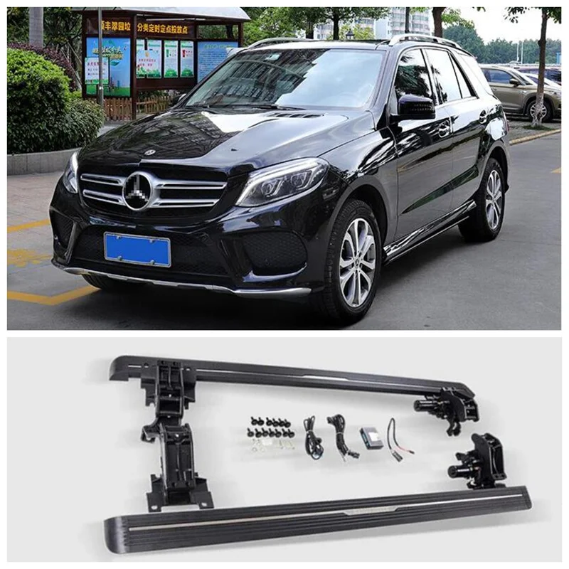 

For Benz GLE W166 GLE320 GLE400 GLE450 2015 2016 2017 2018 Electric Automatic Running Boards Side Step Bar High Quality Pedals