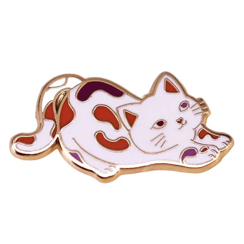 

Милый мультяшный Кот жесткая эмалированная булавка кавайная фотоброшь для ювелирных изделий Аксессуары подарки для любителей кошек