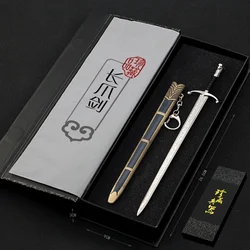Épée en alliage, artisanat en métal complet, ornements Cosplay, épée à longue griffe avec gaine, jeu de puissance, cadeau, ensemble de jouets pour enfants 