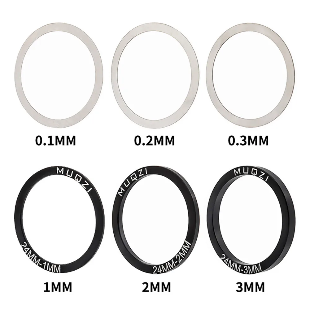 6 stücke Fahrrad Ersatzteile Tretlager Unterlegscheiben Kurbelgarnitur Unterlegscheibe 24/29/30mm Für BB86/91/92/PF30/BB30 Aluminium Legierung Spacer – Detail 1