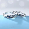 2xMatching Promise Unique Finger Rings Romantics VanGogh Starry Couple Engagement Rings Friendship Jewelry Women 97QE 5