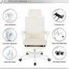 Home Office Desk and Chair Set, Home Office Furniture Sets, Computer Desk with Drawers & Shelves, Ergonomic Office Chair 3