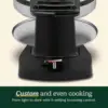 WAF-F40 Double Flip Belgian Waffle Maker, 1400 watts, New Black/Stainless 5