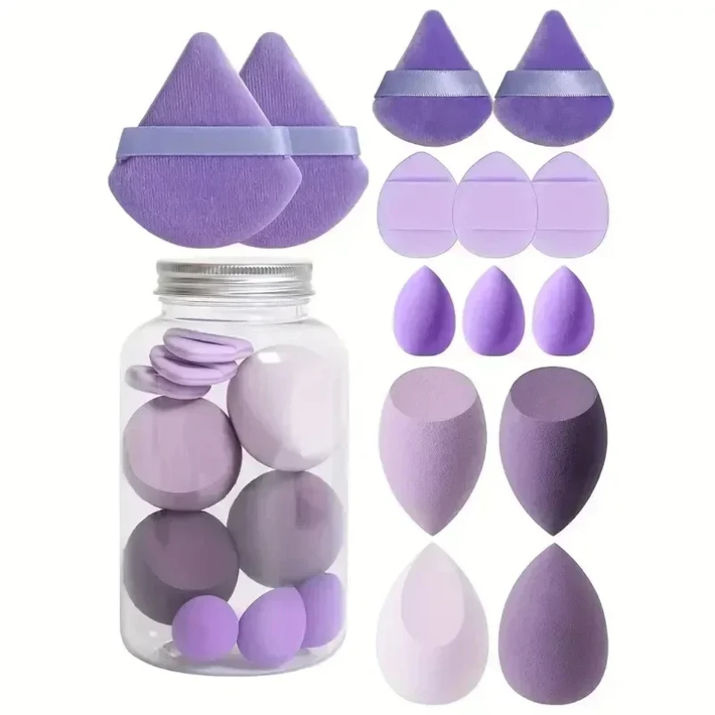 12/14Pcs Makeup Sponge Cosmetic Puff Foundation Sponges Blender Beauty Egg Powder Puffs Make Up Accessories Women Makeup Tools 1
