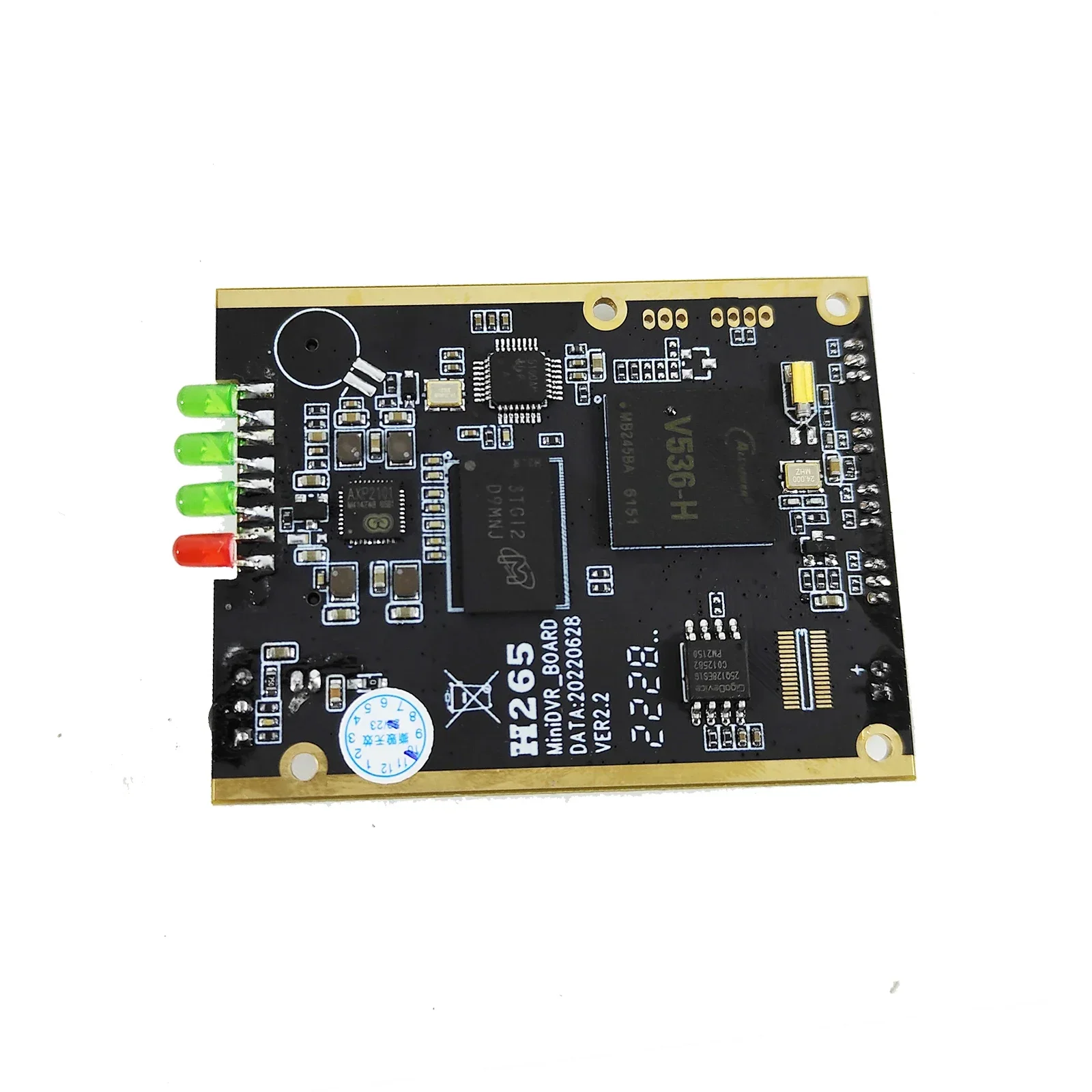 3PCS/lot 1CH MINI DVR PCB Board with D1 Resolution Support up 512G SD card CVBS NTSC PAL video recording module