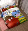 Les Barbapapa Family Cartoon 3 Piece Bedding Set Twin Duvet Cover Set All Season Quilt Cover  Bedding Set Twin Single Boys 6