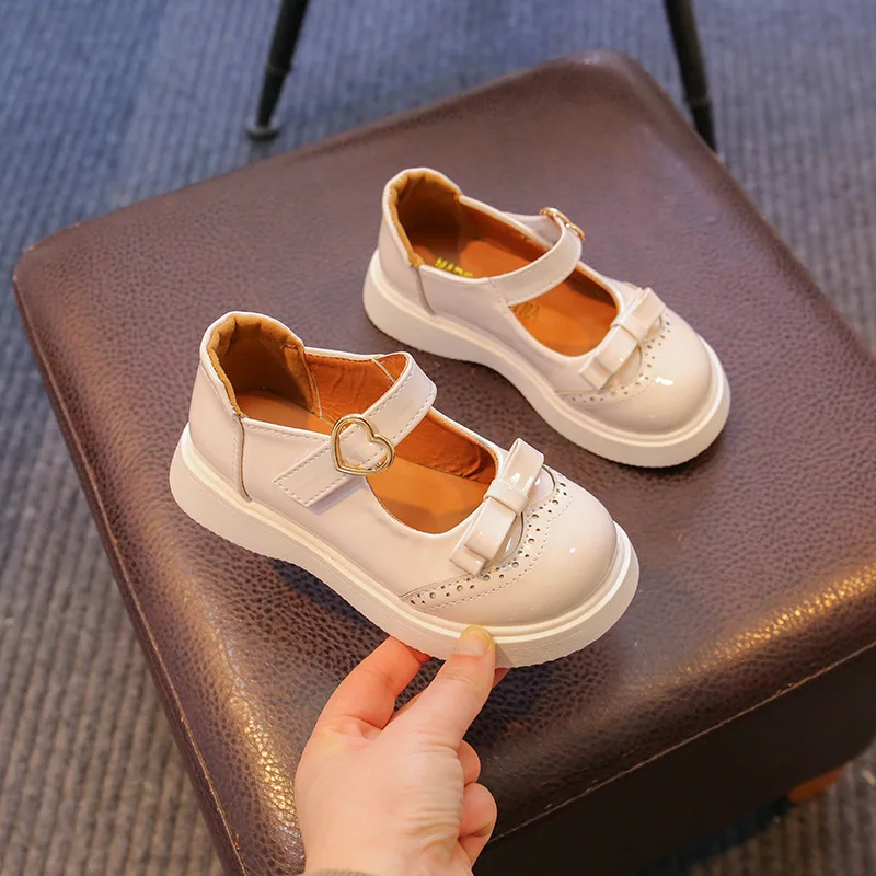 

Classic Girls' Leather Shoes for School 2023 Autumn Flat Shoes for Children Children's Fashion Casual Shoes Casual Shoes