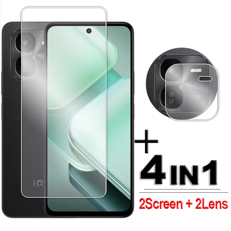 

For iQOO Z9x Glass 6.72 inch Full Glue Clear Screen Protector For Vivo iQOO Z9x Tempered Glass For iQOO Z9x 5G Lens Film