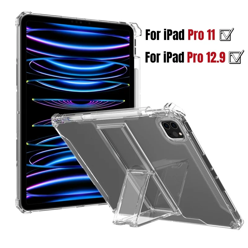 Custodia In Tpu Per Ipad 12.9 4Th 5Th 6Th Generation 2022 Cover Per Pc Pro 11 Pollici 2021 2020 4Nd Gen Funda Ipad Pro 12 9 "3Rd 2018