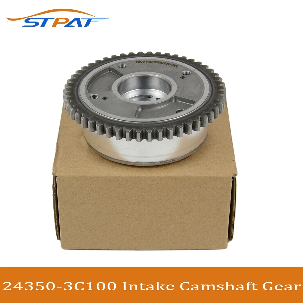 

STPAT 24350-3C100 243503C100 CVVT Intake Camshaft Gear for Hyundai Azera Genesis for Kia Sedona Sorento Gear Intake Regulator