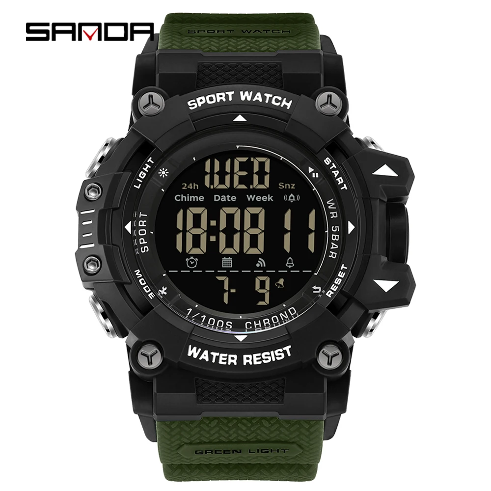 SANDA Stylish Multi-Function Waterproof Sports Watch